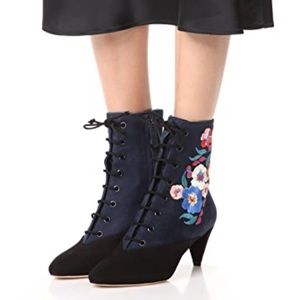 New Tory Burch Cassidy floral boots